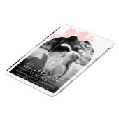 ウェディング日付保存招待状 |ボーフォト マグネット (左側)