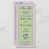 ウェディング日付写真ブックマークテンプレートの保存 (正面/裏面)