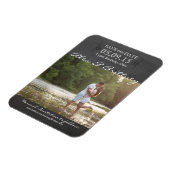 ウェディング日付磁石を保存 マグネット (左側)