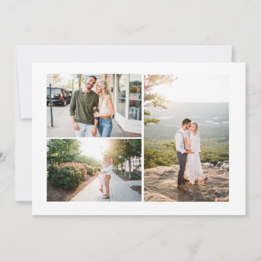 ウェディング日付4の写真を保存 招待状 (裏面)