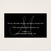 ウェディング日付Webサイトカードを保存 (裏面)