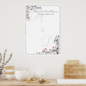 ウェディング特別イベント座席表またはゲストブック ポスター (キッチン)