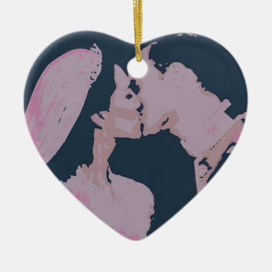 ウェディング王室のギフト/ケイト&ウィリアム セラミックオーナメント (正面)