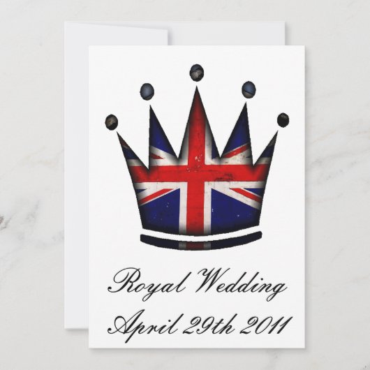 ウェディング王室のパーティー招待状 招待状 (正面)