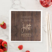 ウェディング素朴パーティブラウンカントリーたった今結婚しました (インサイチュ)