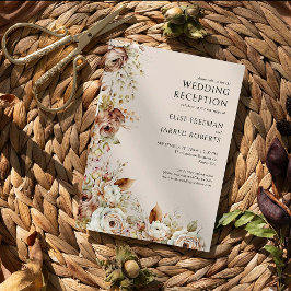 ウェディング素朴レセプションのみ国フローラ 招待状