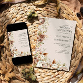 ウェディング素朴レセプションのみ国フローラ 招待状