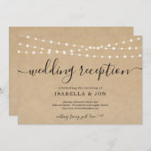 ウェディング素朴レセプションのみ招待状 案内状 (正面/裏面)