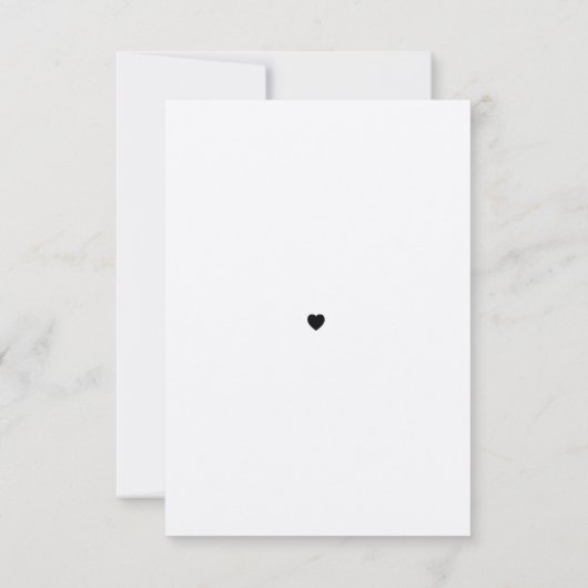 ウェディング素朴レセプションカードエレガントスクリプト 招待状 (裏面)