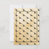 ウェディング素朴レセプションカードゴシック体 招待状 (裏面)