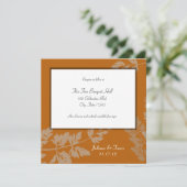 ウェディング素朴レセプションカード 招待状 (スタンド正面)