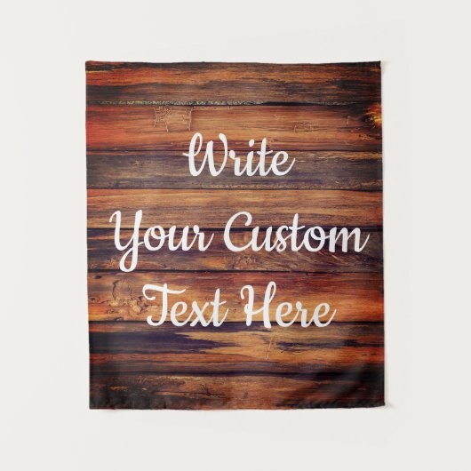 ウェディング素朴レセプションフォトプロップバックドランドサイン タペストリー (正面)