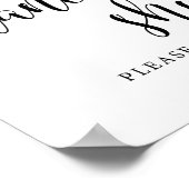 ウェディング素朴レセプション踊りシューズサイン ポスター (角)