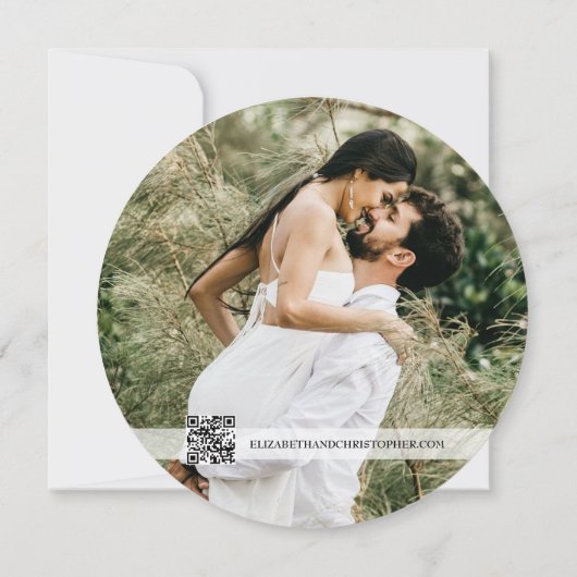 ウェディング素朴日付を保存する写真木目 招待状 (裏面)