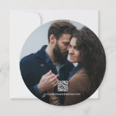 ウェディング素朴日付を保存する写真木目 招待状 (裏面)