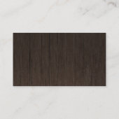 ウェディング素朴RSVP結婚 Wood's エンクロージャーカード (裏面)