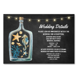 ウェディング航海のレセプションカード テーブルナンバー