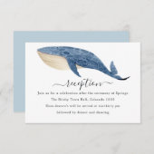 ウェディング航海のレセプション エンクロージャーカード (正面/裏面)