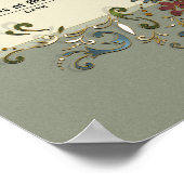 ウェディング証明書（記念保存用） ポスター (角)