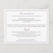 ウェディング詳細情報カード | ナディーン（ラベンダー） エンクロージャーカード (裏面)