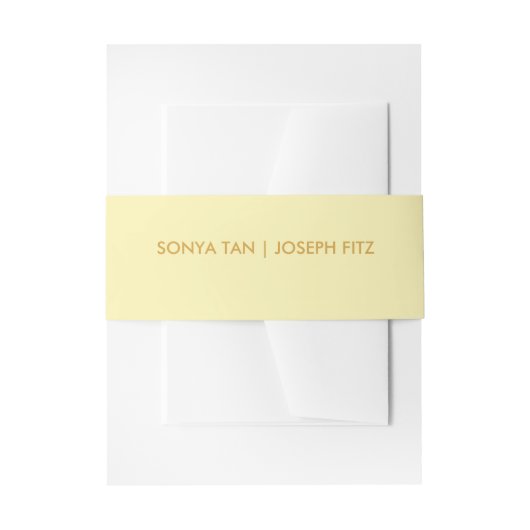 ウェディング詳細 モダンウェディング  招待状の腹 招待状ベリーバンド (正面例)