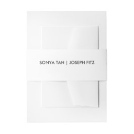 ウェディング詳細 現代のウェディング  招待状の腹部 招待状ベリーバンド