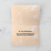 ウェディング　おめでとう　花嫁と花婿　セピア カード (内部)