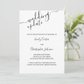 ウェディング アップデート カスタム フォト エレガント 延期 招待状 (スタンド正面)