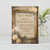 ウェディング・アニバーサリー ヴィンテージ インビテーション (スタンド正面)