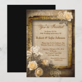 ウェディング・アニバーサリー ヴィンテージ インビテーション (正面/裏面)