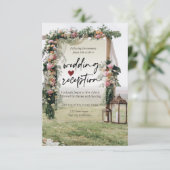 ウェディング アーバー ランタン レセプション 招待状 (スタンド正面)