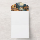 ウェディング＆イベントの招待状 | オーダーメイドデザイン オールインワン招待状 (内側)