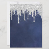 ウェディング イベント プログラム ネイビーブルー シルバー ネイビーブルー (裏面)