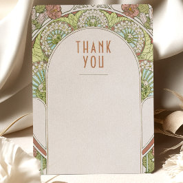 ウェディング インサート サンクス ヴィンテージ アートヌーボー インビテ 招待状