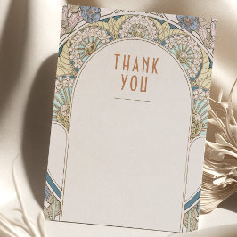 ウェディング インサート サンクス ヴィンテージ アートヌーボー インビテ 招待状