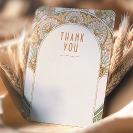 ウェディング インサート サンクス ヴィンテージ アートヌーボー インビテ 招待状