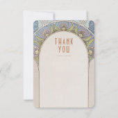 ウェディング インサート サンクス ヴィンテージ アートヌーボー インビテ 招待状 (正面)