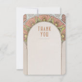 ウェディング インサート サンクス ヴィンテージ アールヌーヴォー インビテ 招待状 (正面)