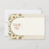 ウェディング インサート サンクス ヴィンテージ アールヌーヴォー インビテ 招待状 (正面)