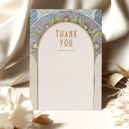 ウェディング インサート サンクス ヴィンテージ アールヌーヴォー インビテ 招待状