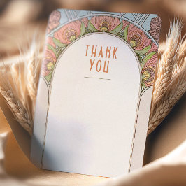 ウェディング インサート サンクス ヴィンテージ アールヌーヴォー インビテ 招待状