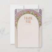 ウェディング インサート サンクス ヴィンテージ アールヌーヴォー インビテ 招待状 (正面)