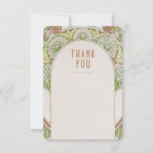 ウェディング インサート サンクス ヴィンテージ アールヌーヴォー インビテ 招待状 (正面)