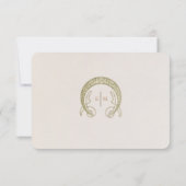 ウェディング インサート サンクス ヴィンテージ アールヌーヴォー インビテ 招待状 (裏面)