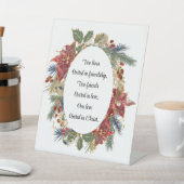 ウェディング インスピレーション 名言 クリスマス 赤 花 台座サイン (インサイチュ)