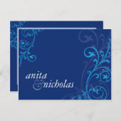 ウェディング・インビテーション :: すばらしい５ インビテーションポストカード (正面/裏面)