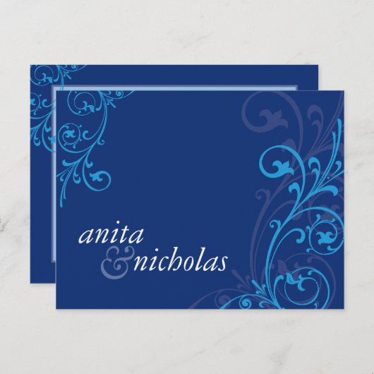 ウェディング・インビテーション :: すばらしい５ インビテーションポストカード (正面/裏面)