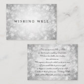 ウェディング ウィッシング ウェル シルバー ウィンター ワンダーランド エンクロージャーカード (正面/裏面)