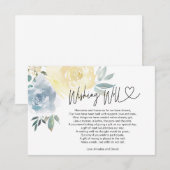 ウェディング ウィッシング ウェル ノート ギフト フラワーズ (正面/裏面)