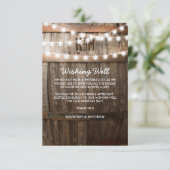 ウェディング ウィッシング ウェル ラスティック カントリー バレル エンクロージャーカード (スタンド正面)